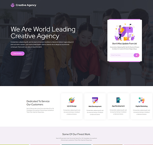 Landing Page