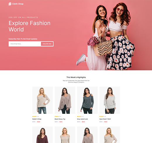 Landing Page