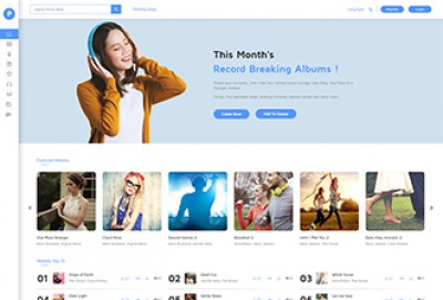 Music Store WordPress Theme