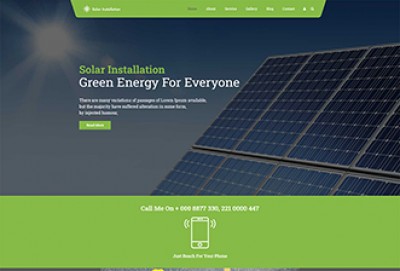 Solar Panel And Installation Wordpress Theme