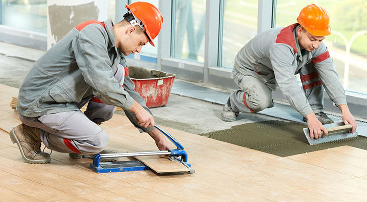 Intallation of click laminate flooring