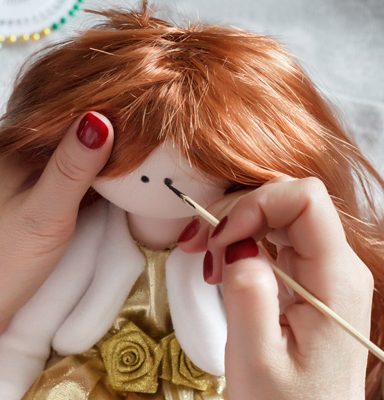 Playing Toy Dress-up for Halloween