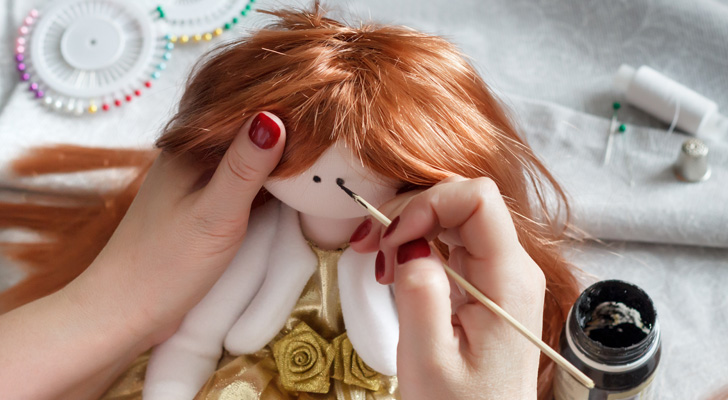 Playing Toy Dress-up for Halloween