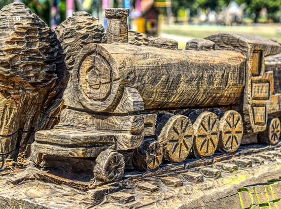 Railway Wood Train