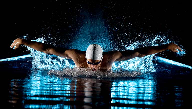 My weapon is my body  My element is water My world is swimming