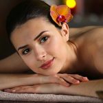 Bridal hairstyle for long medium hair.