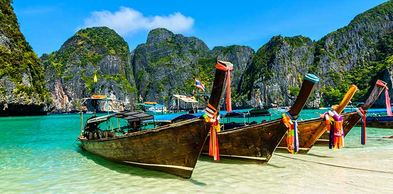 Topping the charts is the world-renowned destination – Thailand