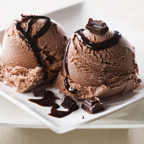 Chocolate Ice Cream with Chocolate  Syrup