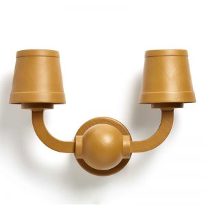 Wooden Multi Color Wall Lamp