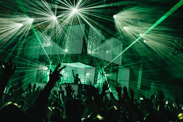 Backstage at coachella