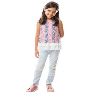 Top with Lace Insets